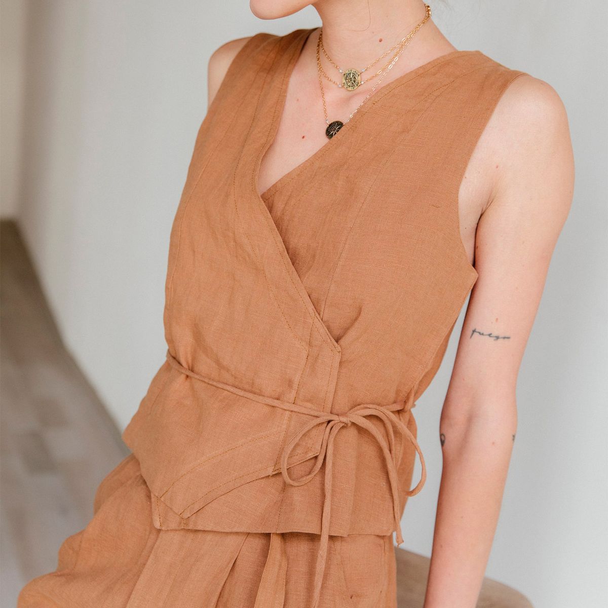 ADEU - Blusa Lino Mujer Adeu