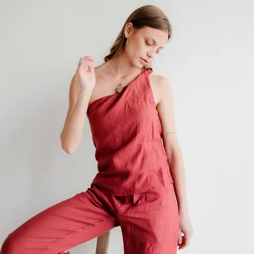 ADEU - Blusa Lino Mujer