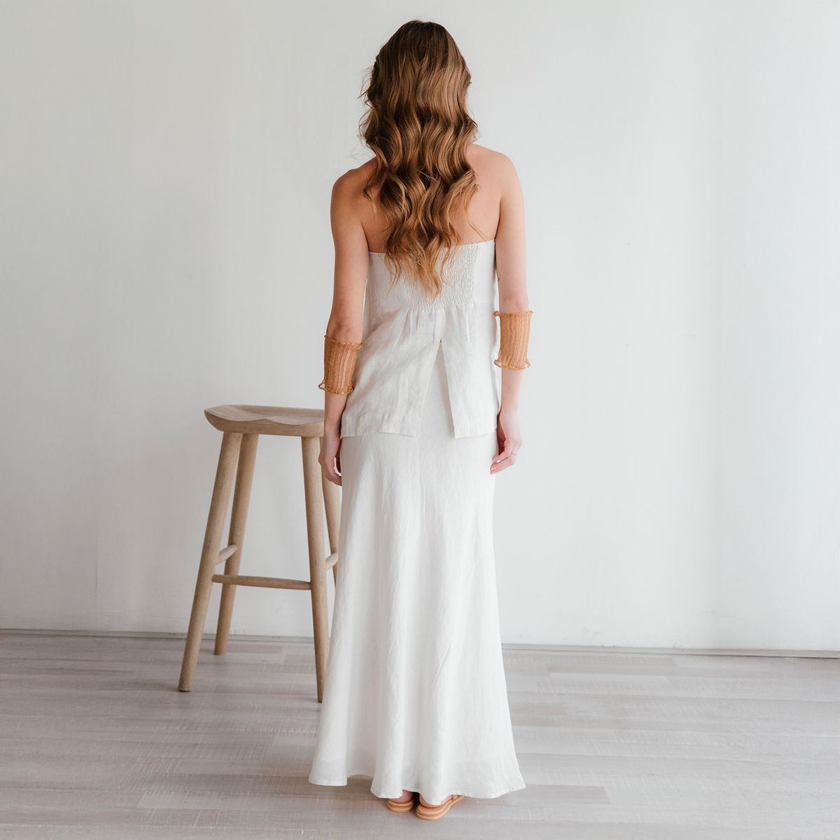 ADEU - Falda Maxi Lino Mujer Adeu