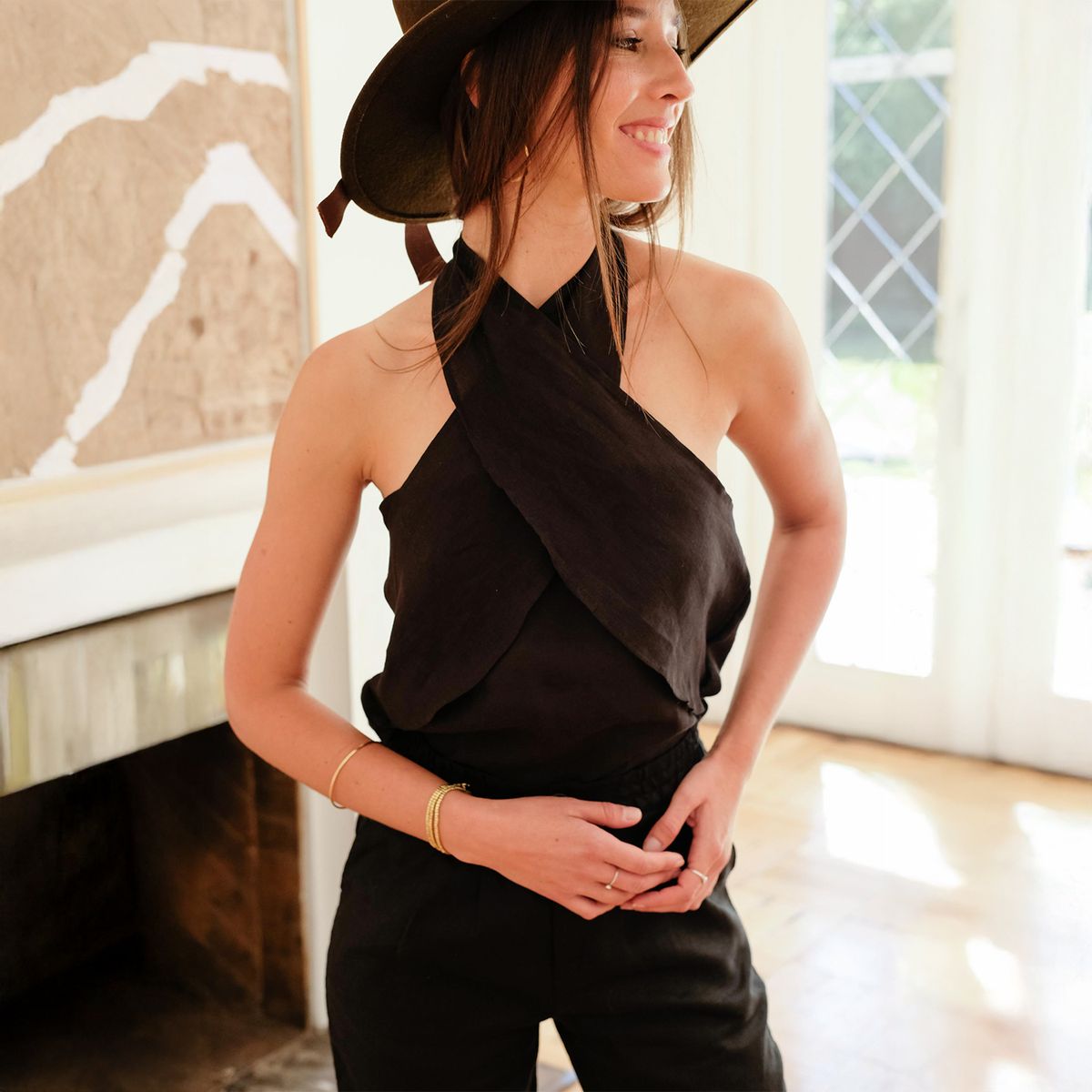 ADEU - Blusa Lino Mujer Adeu