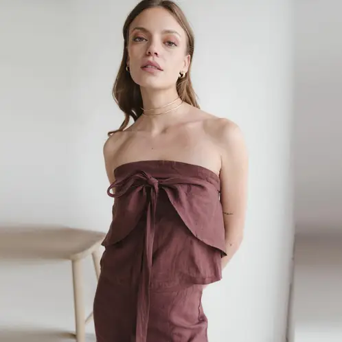 ADEU - Blusa Lino Mujer