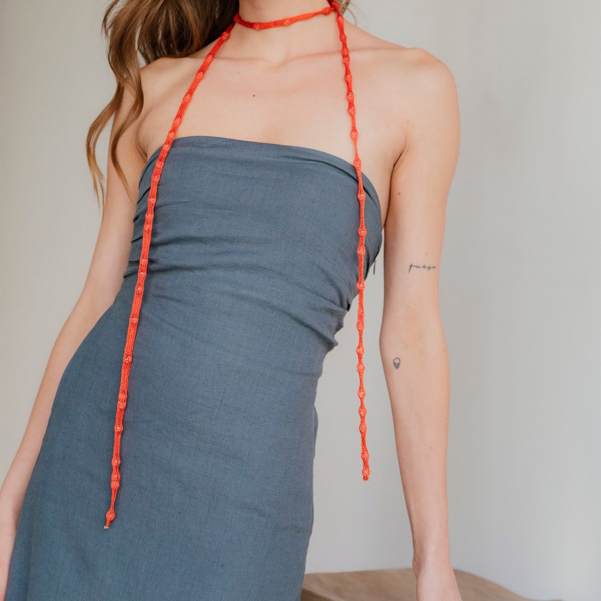 ADEU - Vestido Maxi Lino Mujer Adeu