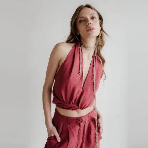 ADEU - Blusa Lino Mujer