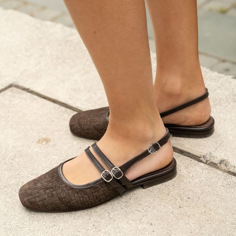 LUAU SHOES Babucha Sara Chocolate Mujer