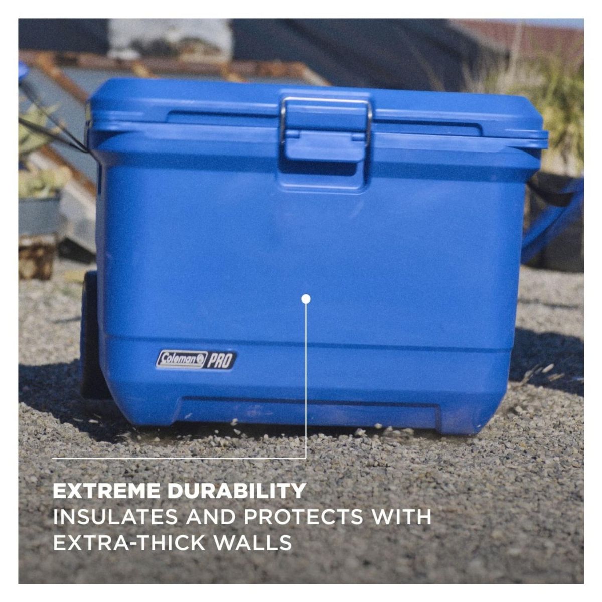 COLEMAN - Cooler Con Ruedas Pro 55qt 52lts Azul Coleman
