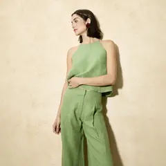 OLIVA BOUTIQUE - Blusa Brisa Lino Mujer Oliva Butique