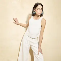 OLIVA BOUTIQUE - Blusa Magnolia Lino Mujer