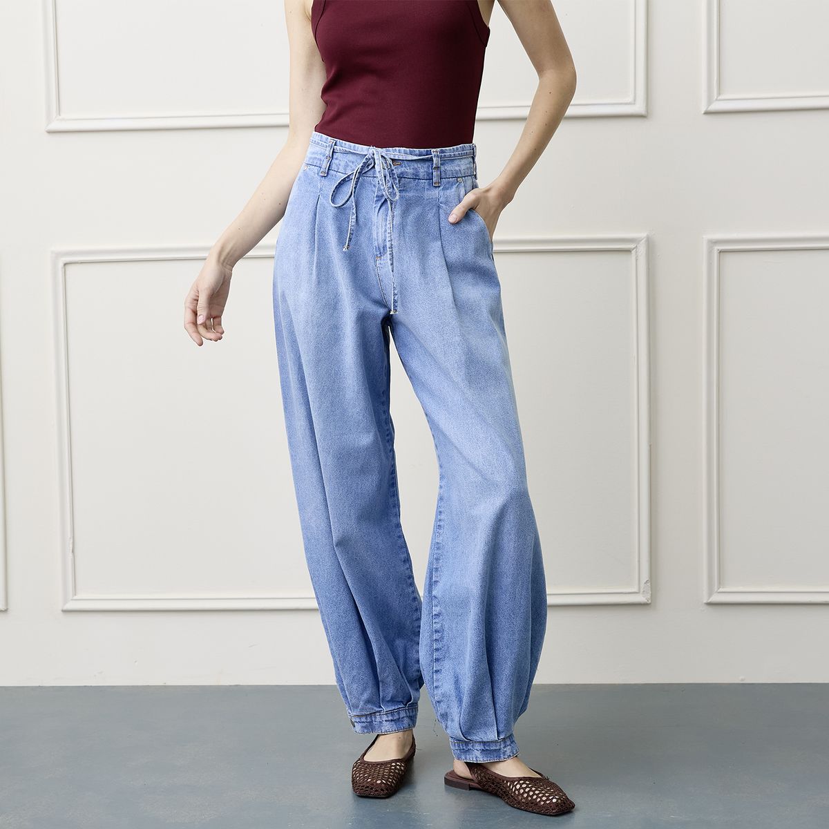 BASEMENT - Jeans Balloon Mujer Basement