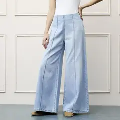 BASEMENT - Jeans Wide Lege Mujer