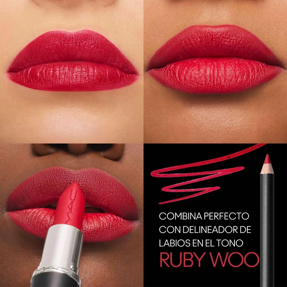 Mac Macximal Silky Matte Lipstick Ruby Woo, foto 4