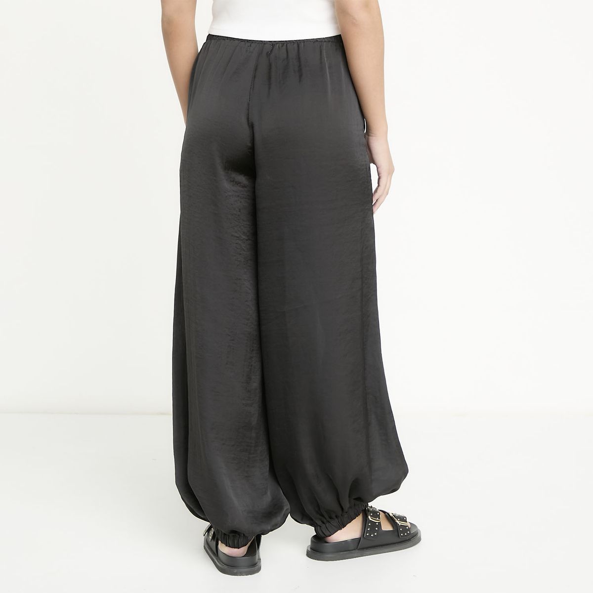 SYBILLA - Pantalón Balloon Satín Mujer Sybilla