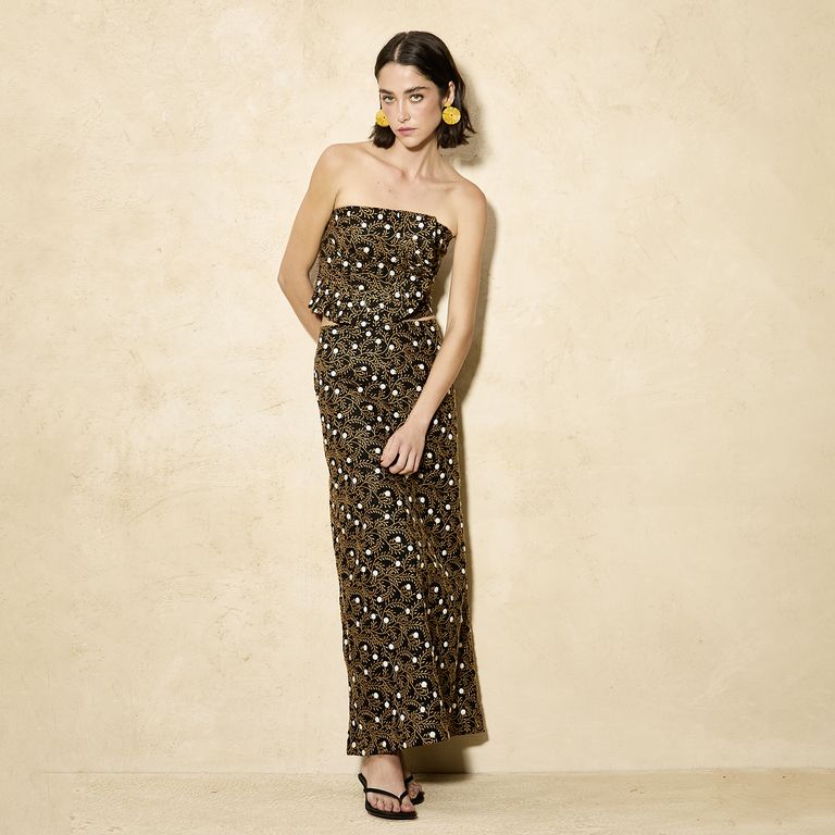 Falda Fiesta Jaringan Mujer