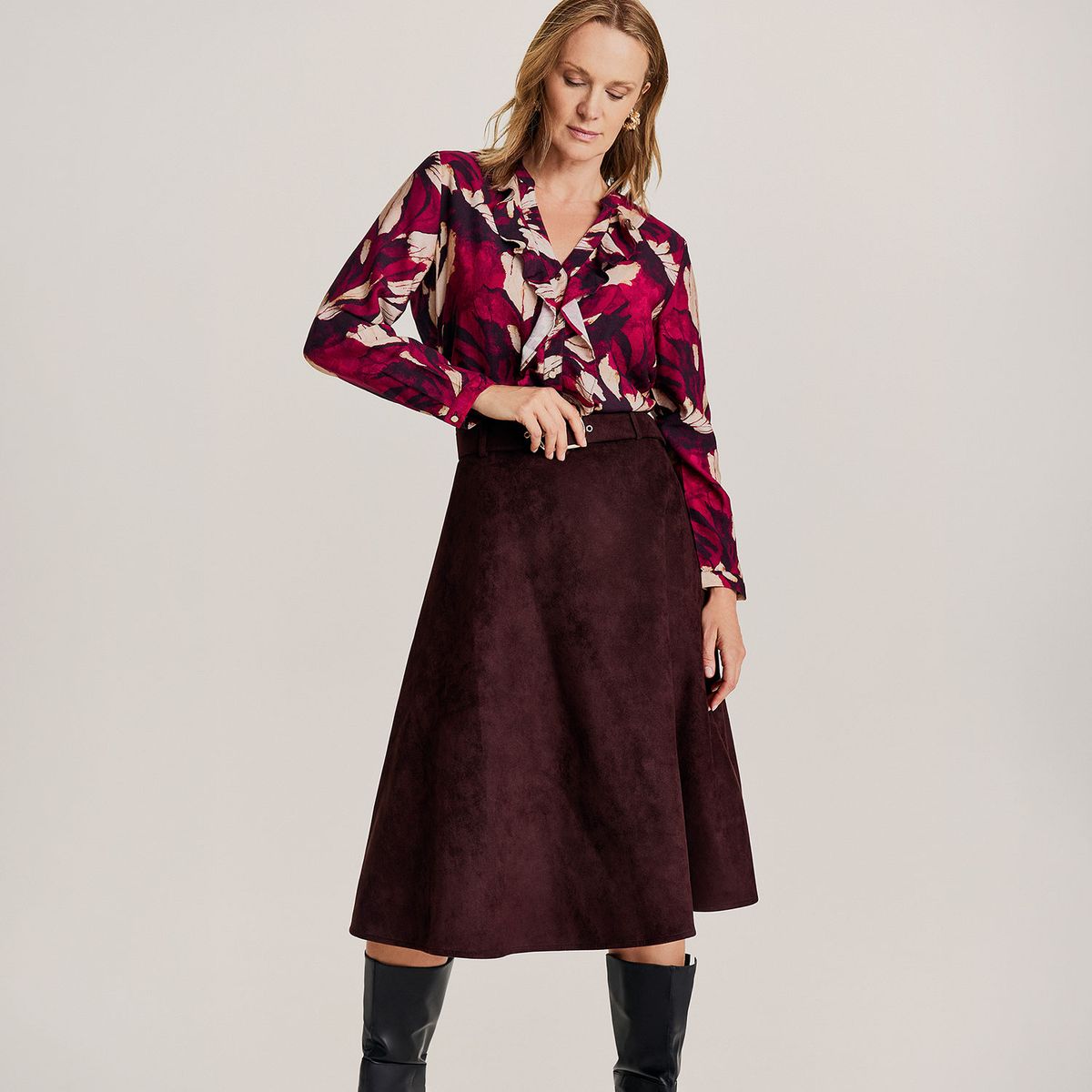 S COCCI - Falda Midi Mujer S Cocci