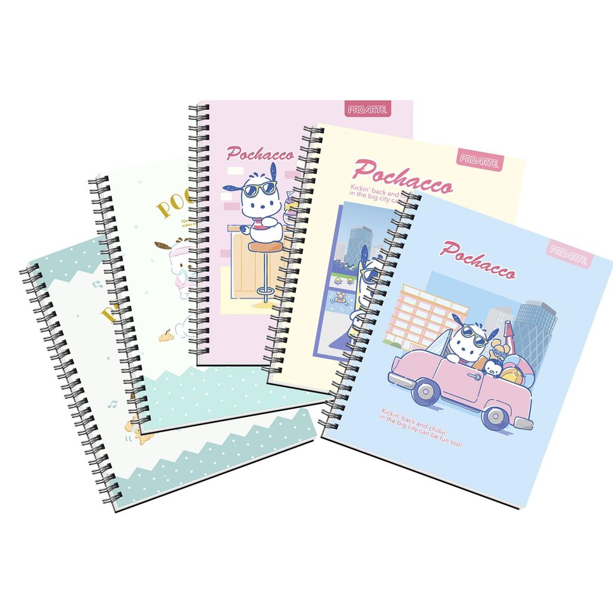 PROARTE - Pack 5 Cuadernos Pochacco Proarte