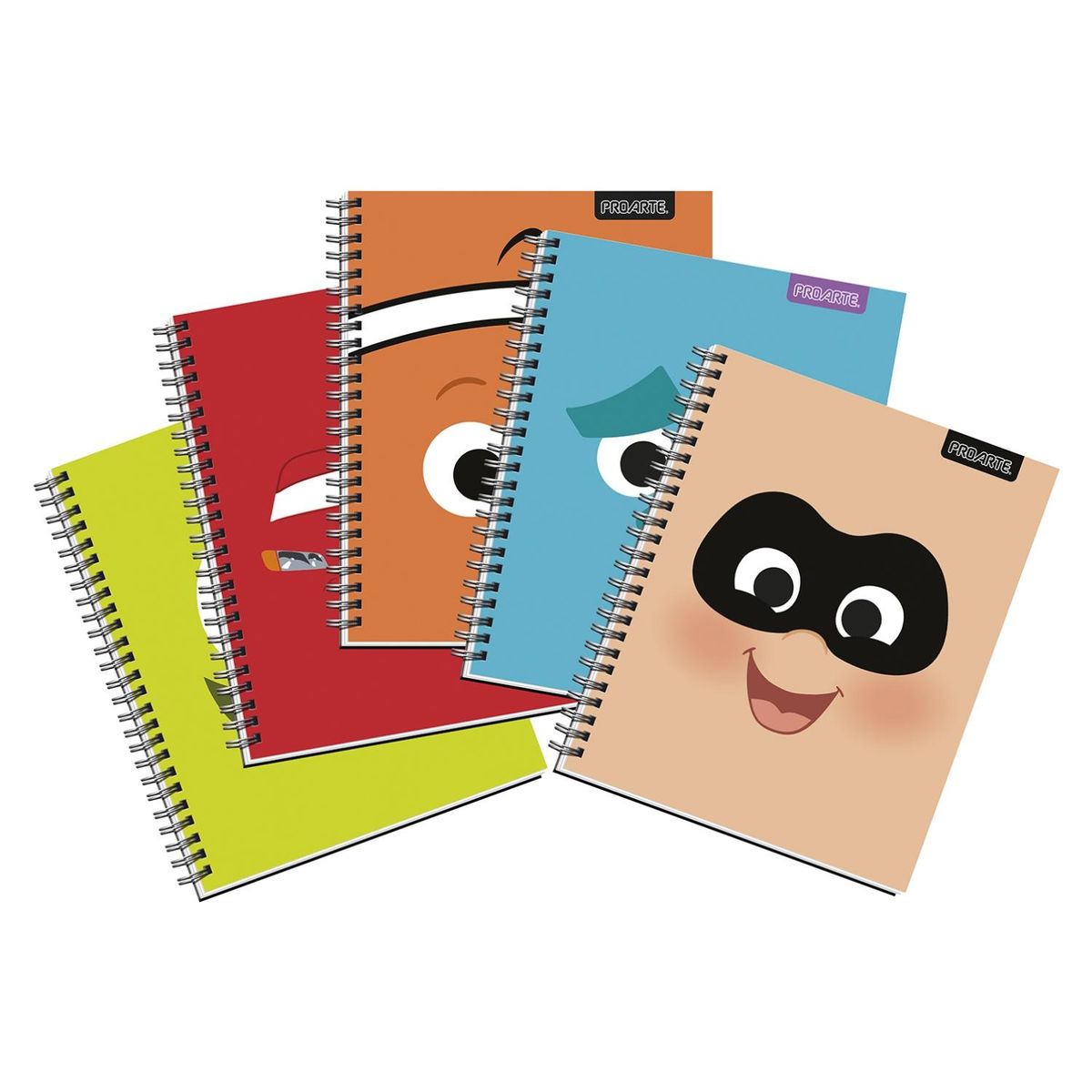 PROARTE - Pack 5 Cuadernos Pixar Proarte