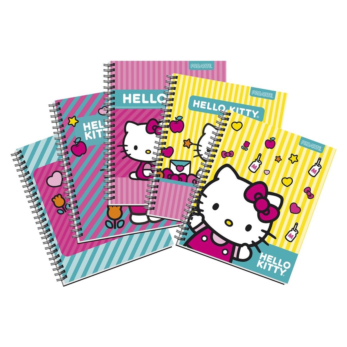 PROARTE - Pack 5 Cuadernos Hello Kitty Proarte