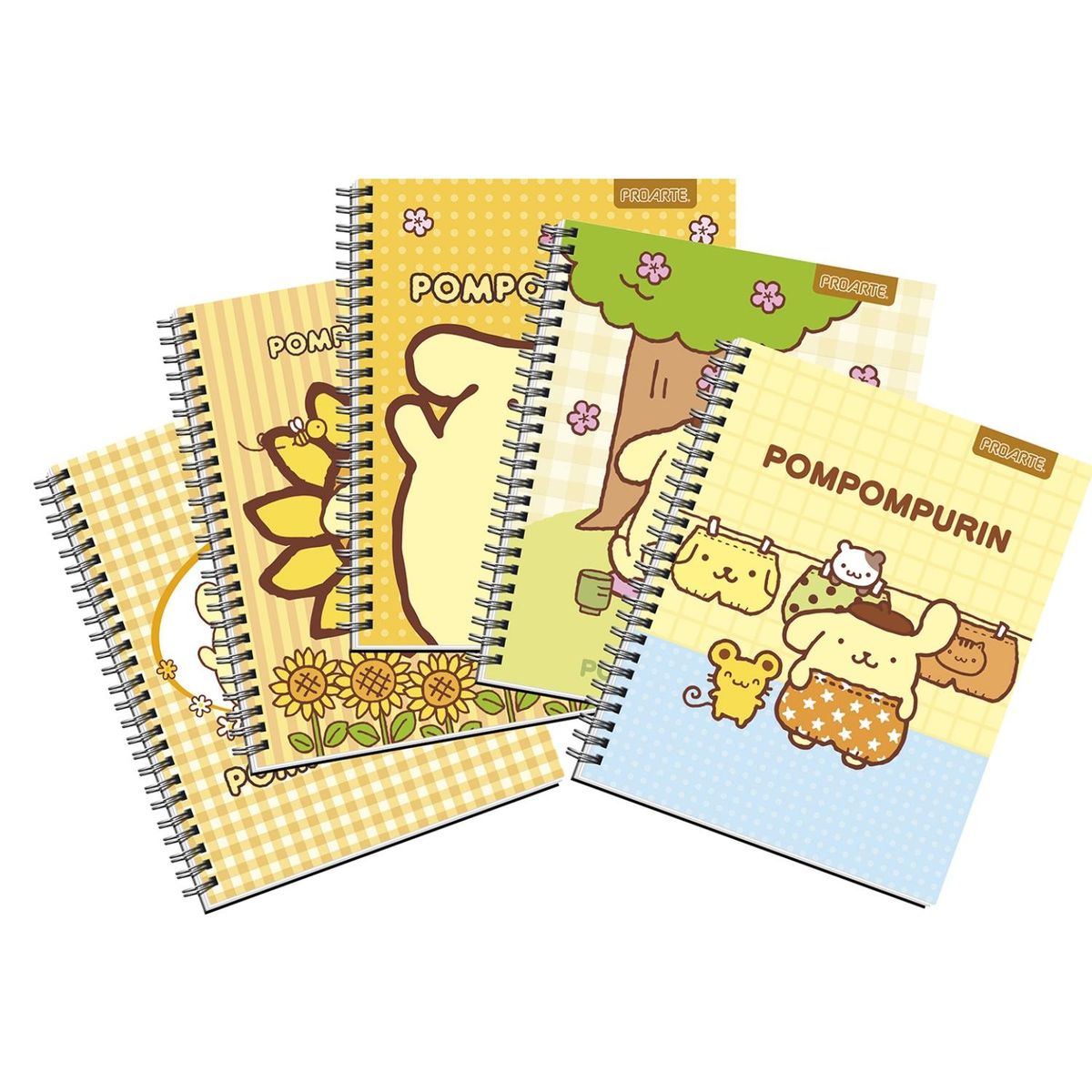 PROARTE - Pack 5 Cuadernos Pompompurin Proarte
