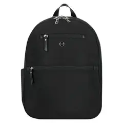 SAXOLINE - Mochila Notebook Tunnel Negro/Plateado 15"