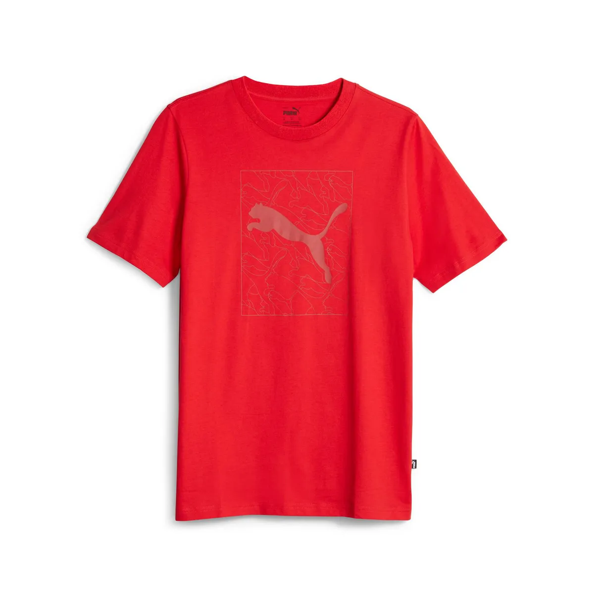 PUMA - Polera Manga Corta Algodón Hombre Puma
