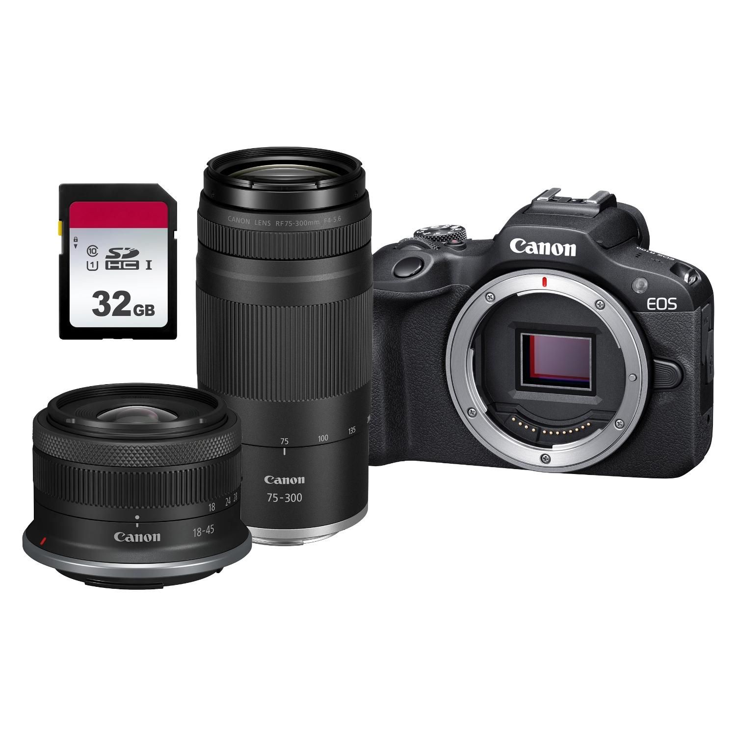 CANON Cámara Digital Kit R100 2 Lentes SD 32GB Canon | Falabella Chile