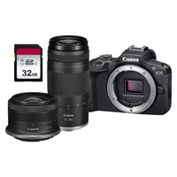 Cámara Digital Kit R100 2 Lentes SD 32GB