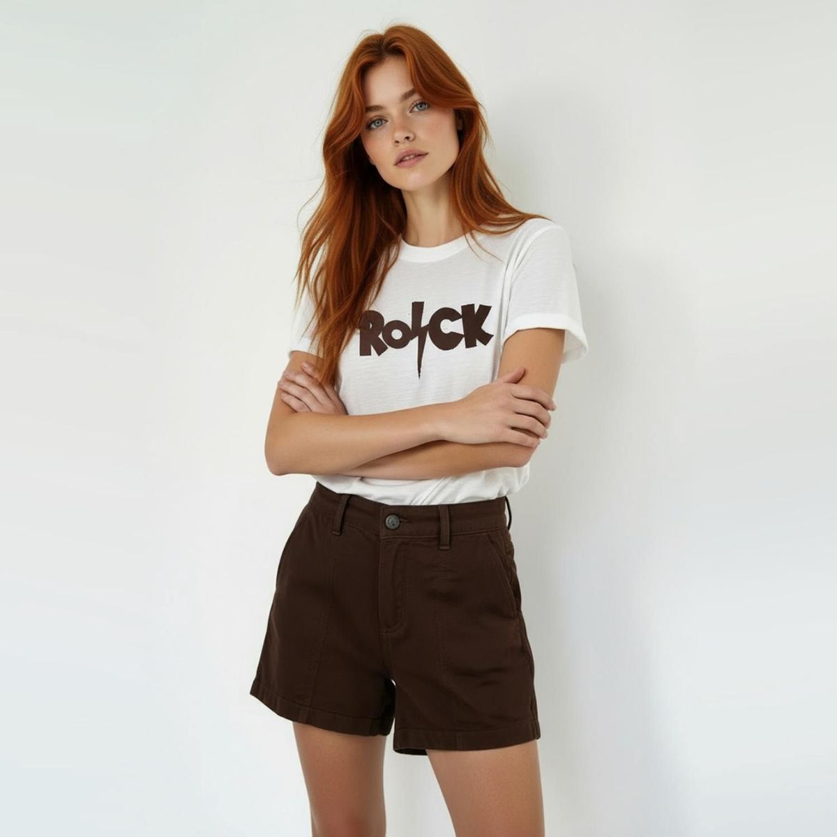 BRICK LONDON - Polera Gray Rock Mujer Brick London