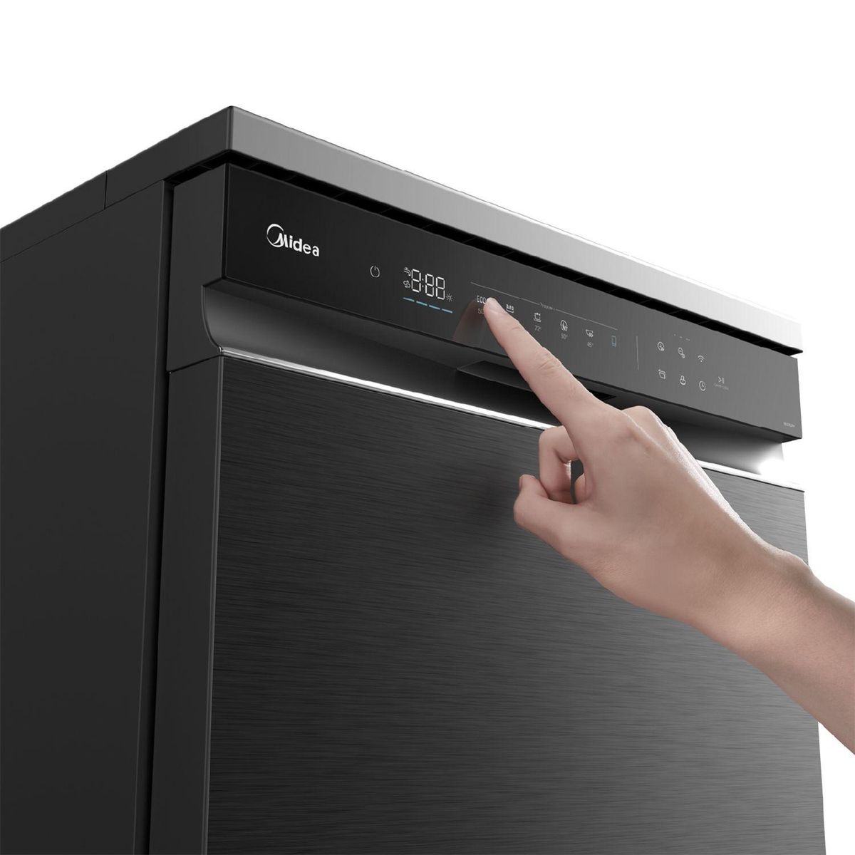 MIDEA - Lavavajillas 15 Sets Negro Midea