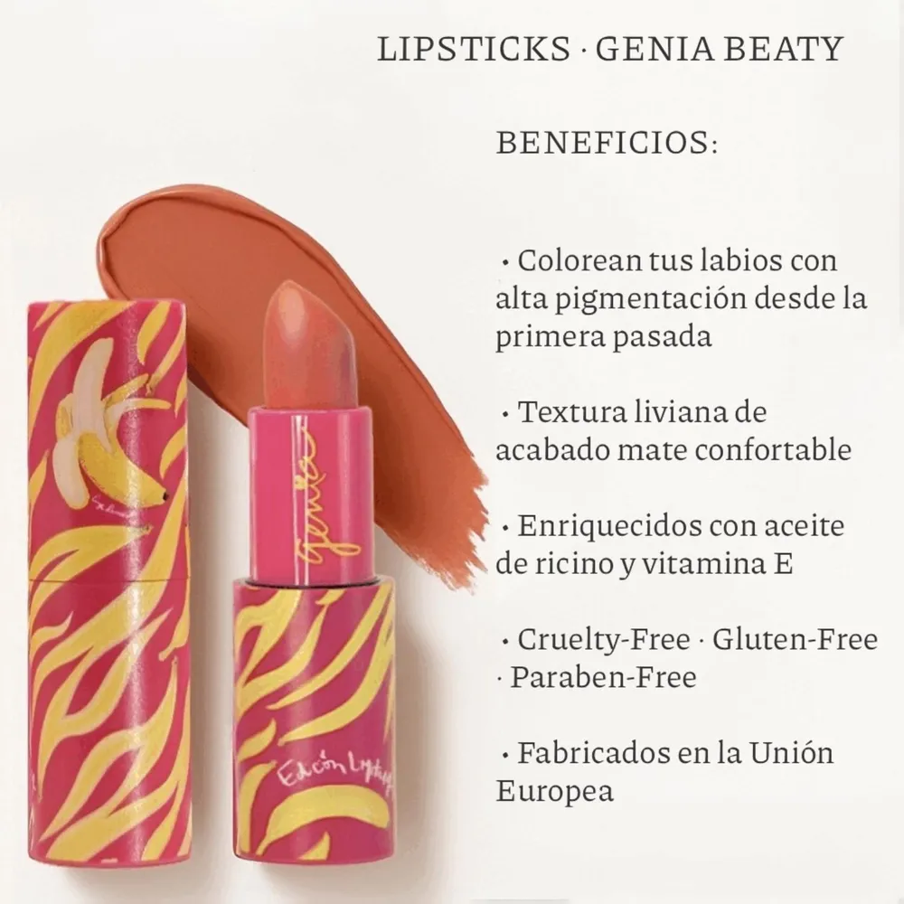 Genia Beauty Labial Matte Cremoso Melocotón, foto 4