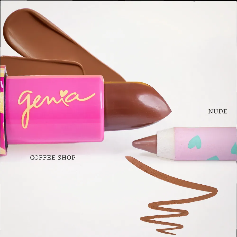 Genia Beauty Dúo Mocachino Lápiz Labial y Delineador, foto 3