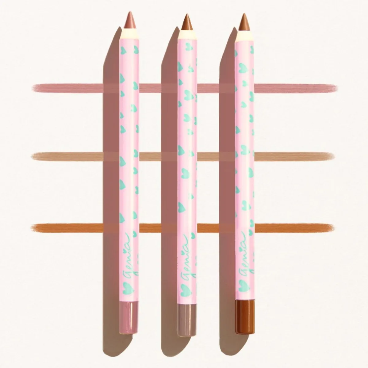  - HD Heartlips Trio - Delineadores de Labios Cremoso