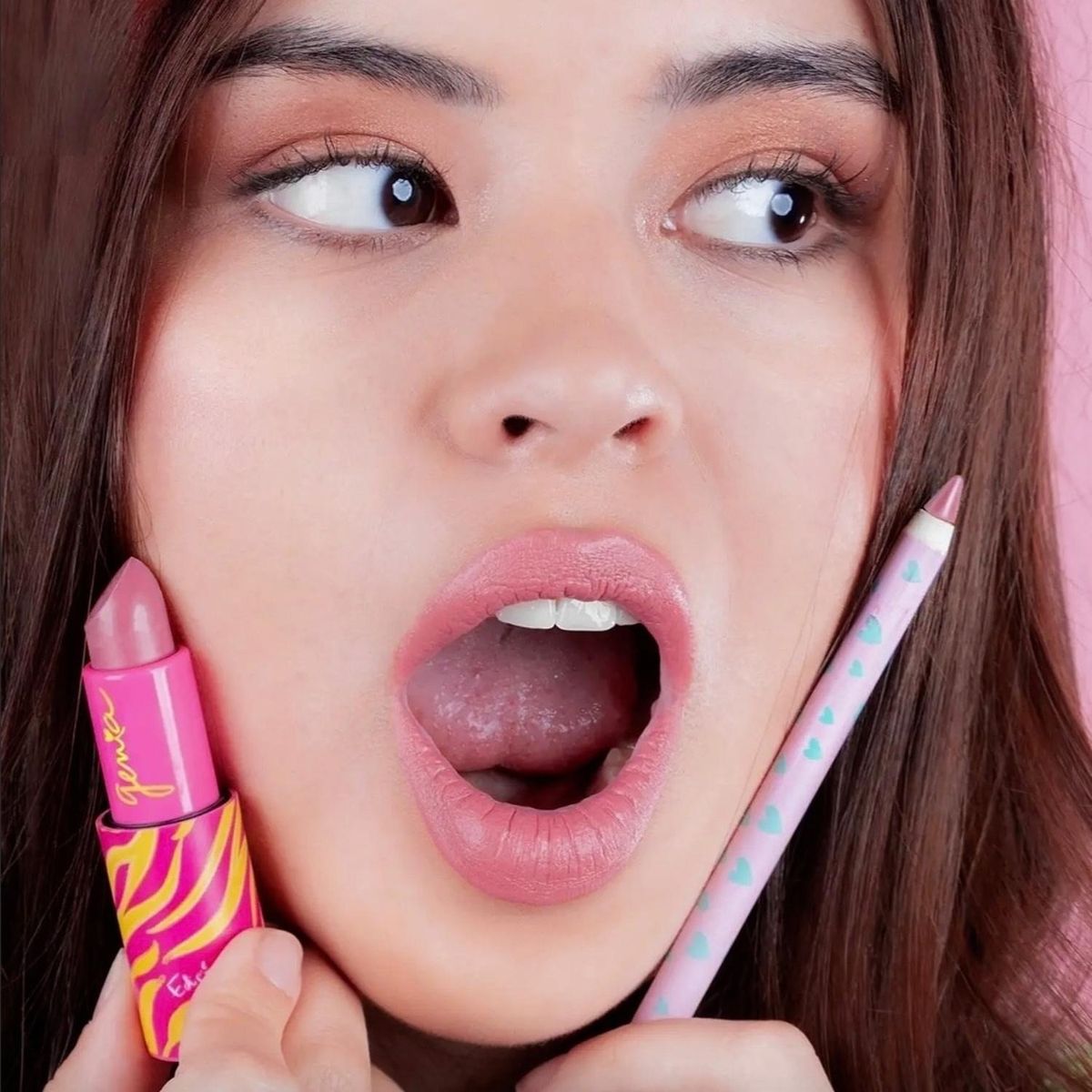 GENIA BEAUTY - Pink Power Dúo - Lapiz Labial y Delineador Cremoso