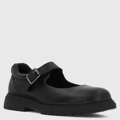 HUSH PUPPIES - Zapato Escolar Niña Cuero Negro (35 A 40) Guillermina Bologna