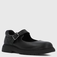 Zapato Escolar Niña Cuero Negro (35 A 40) Guillermina Bologna