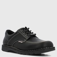 Zapato Escolar Niña Cuero Negro (35 A 40) Bravi