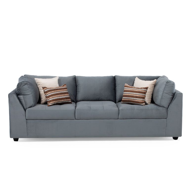 Sofa Salah Felpa Gris Oscuro