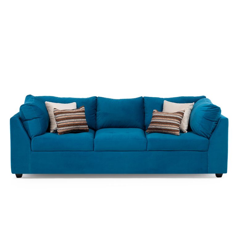 Sofa Salah Felpa Azul