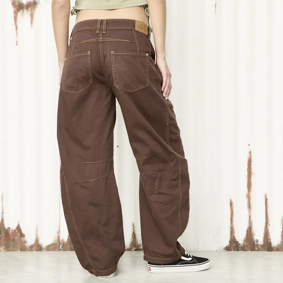 AMERICANINO - Jeans Balloon Tiro Medio Mujer Americanino