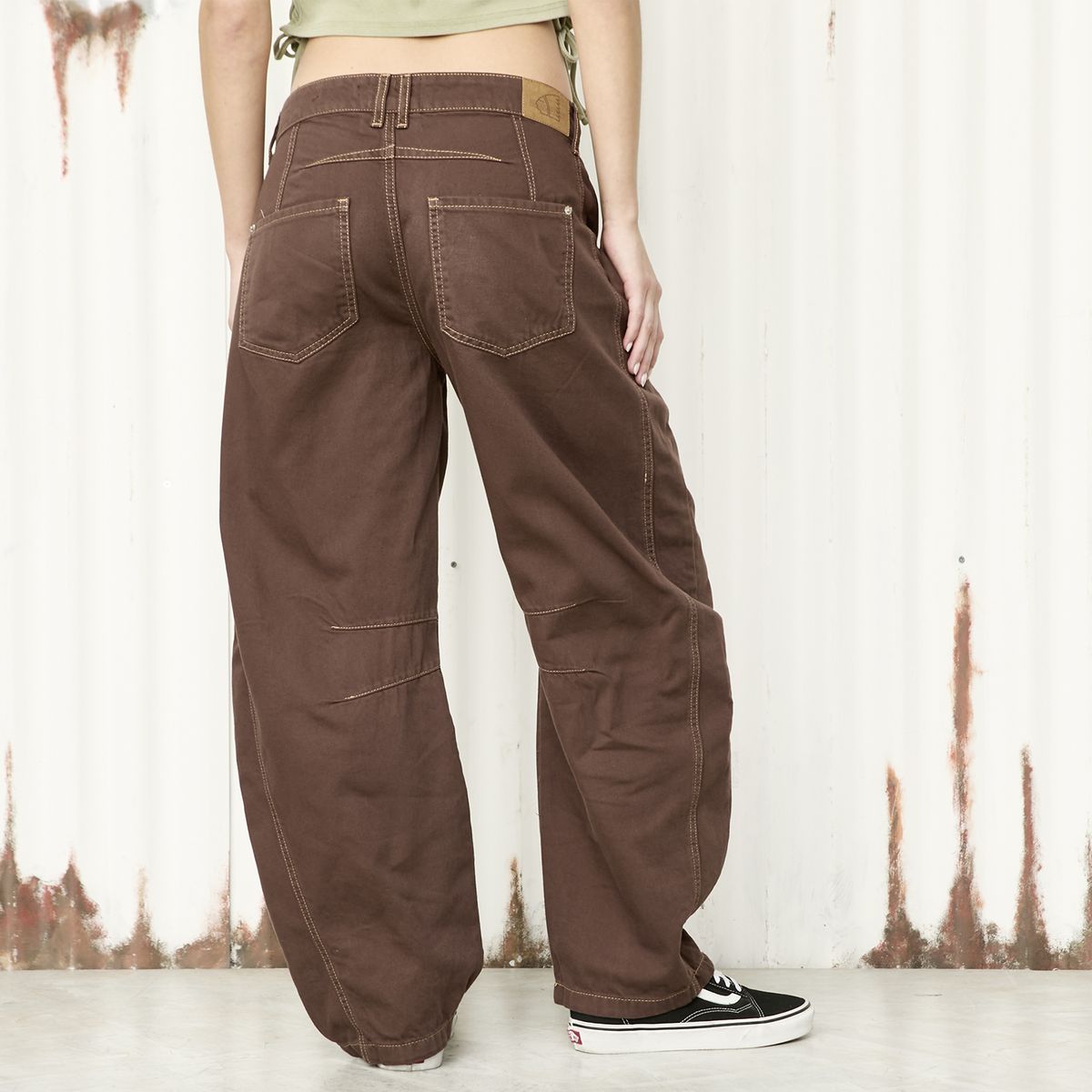 AMERICANINO - Jeans Balloon Tiro Medio Mujer Americanino