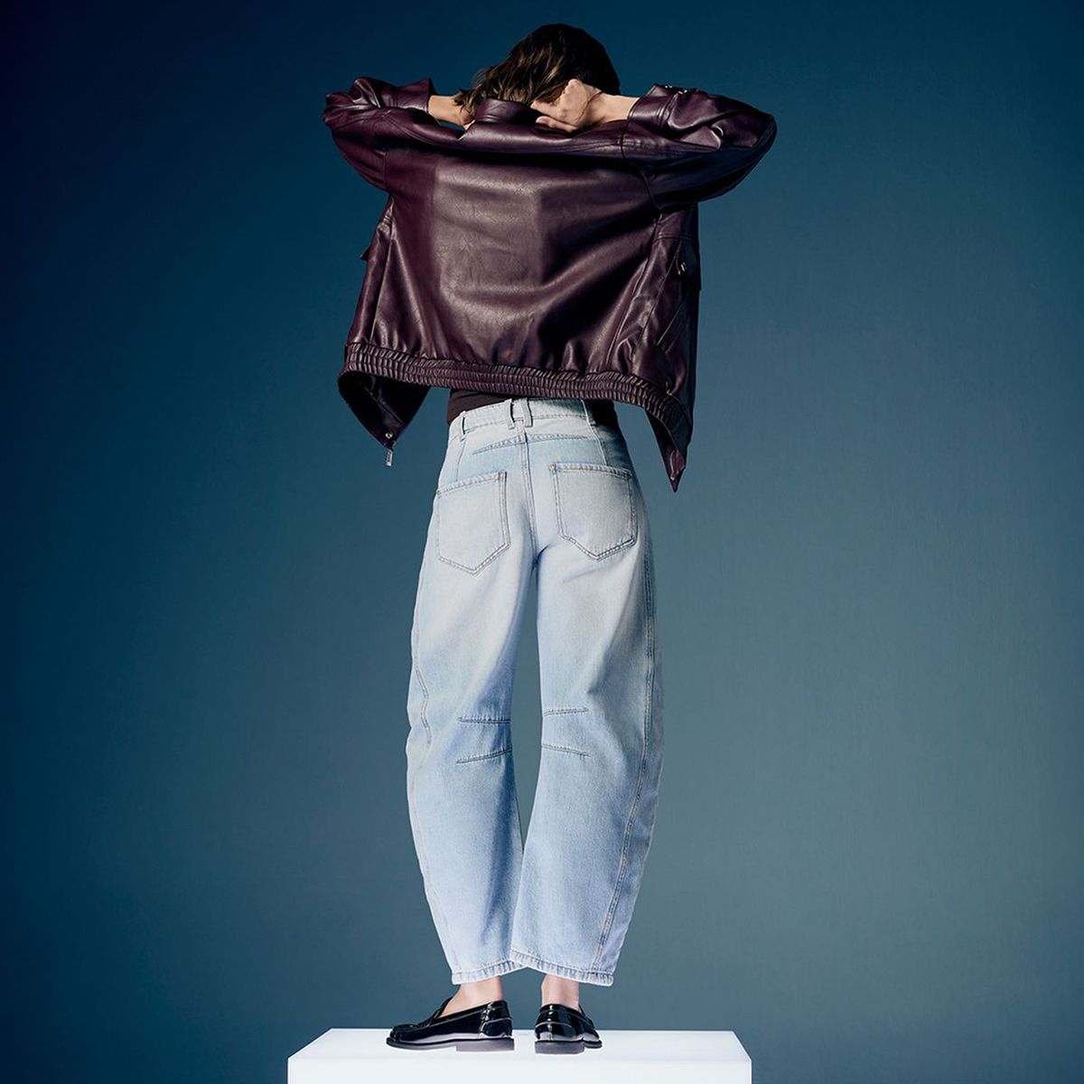 AMERICANINO - Jeans Balloon Tiro Medio Mujer Americanino