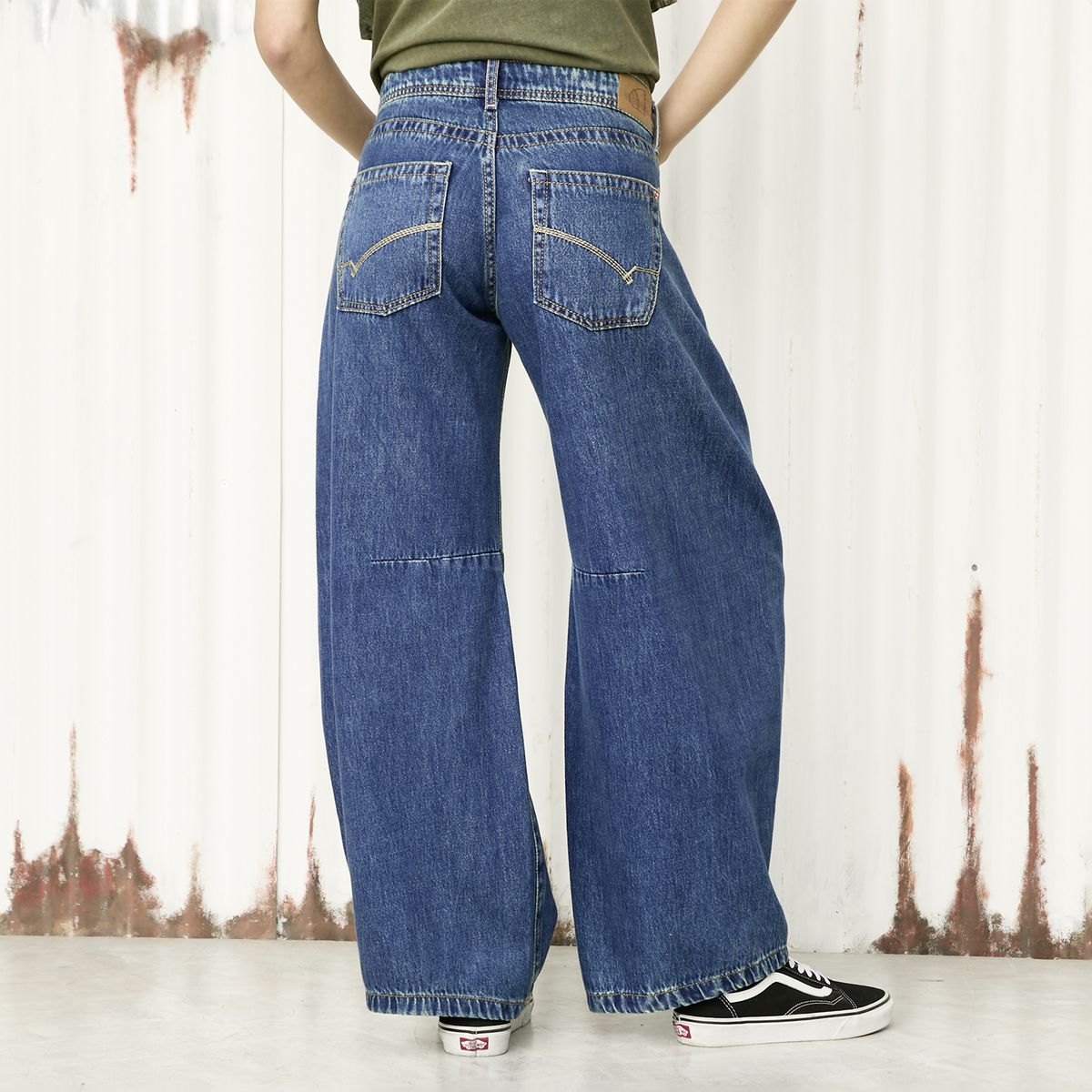 AMERICANINO - Jeans Fit Balloon Tiro Medio Mujer Americanino