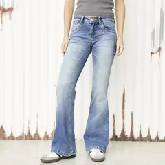 AMERICANINO - Jeans Flare Tiro Medio Mujer