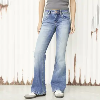 AMERICANINO - Jeans Flare Tiro Medio Mujer