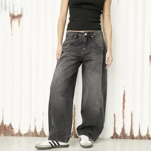 AMERICANINO - Jeans Balloon Tiro Medio Mujer