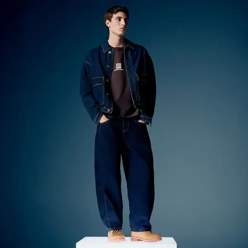 AMERICANINO - Jeans Balloon Fit Tiro Medio Hombre