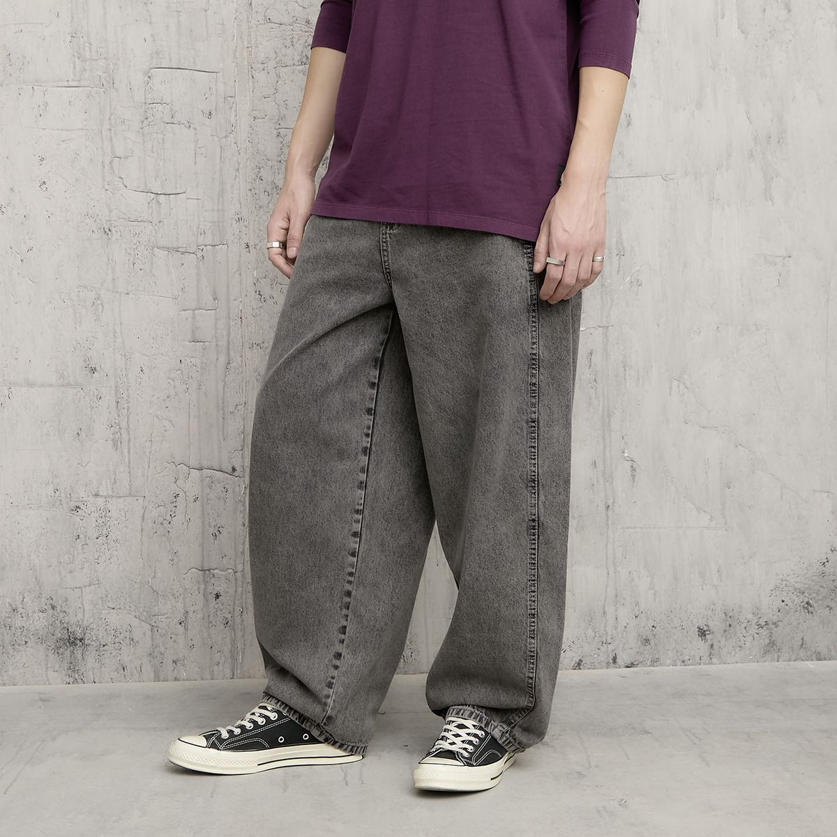 AMERICANINO - Jeans Balloon Fit Tiro Medio Hombre Americanino