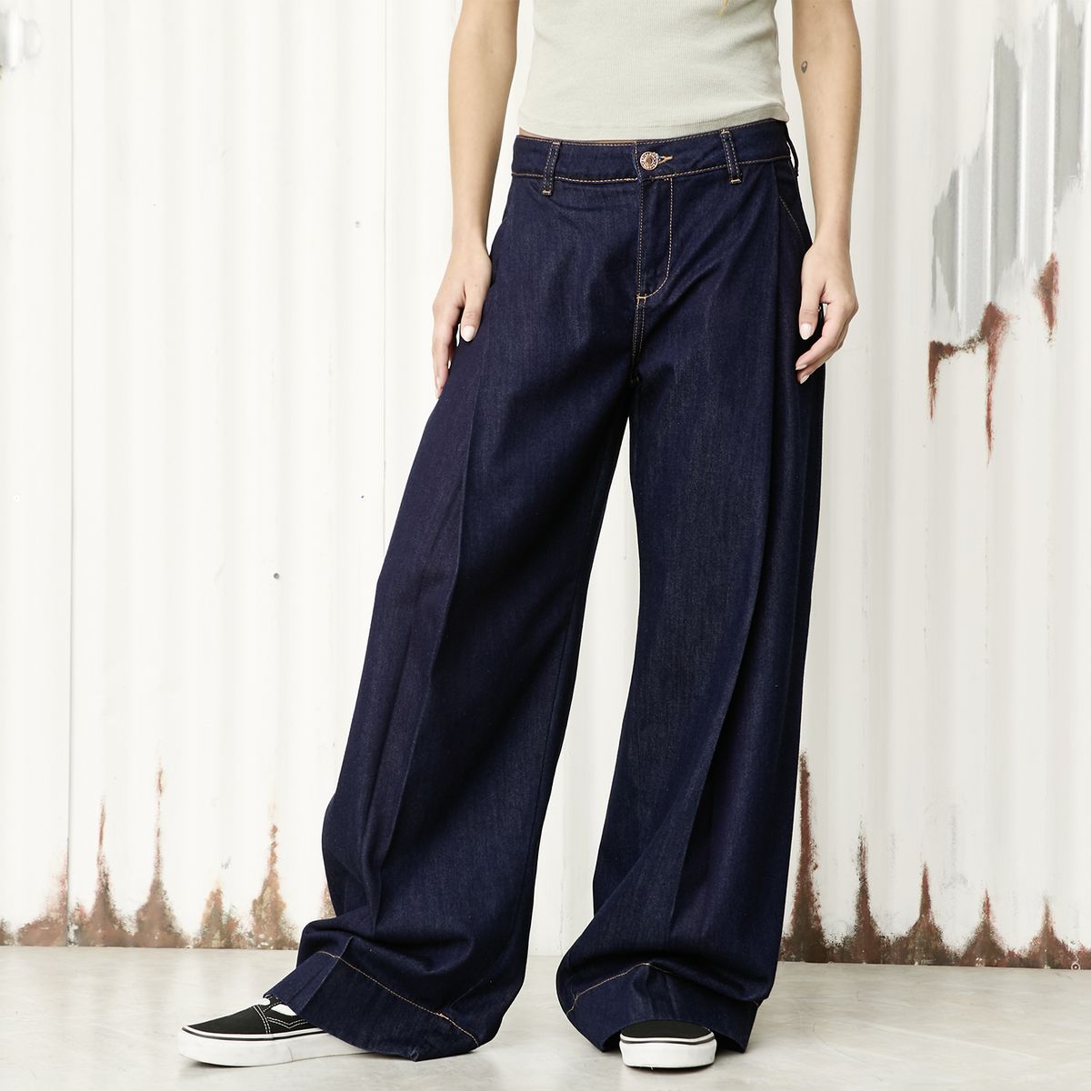 AMERICANINO - Jeans Ballon Tiro Medio Mujer Americanino