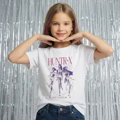 undefined - Polera Niña Guerreras KPop Demon Hunters Blanca