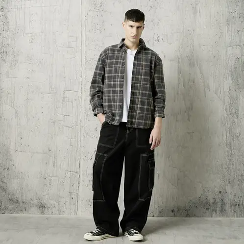 AMERICANINO - Jeans Baggy Cargo Hombre