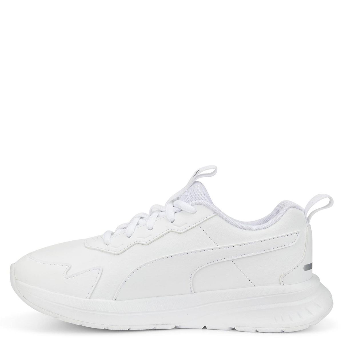 PUMA - Evolve Run SL Zapatilla Urbana Unisex Niño Blanco (35.5 a 38) Puma