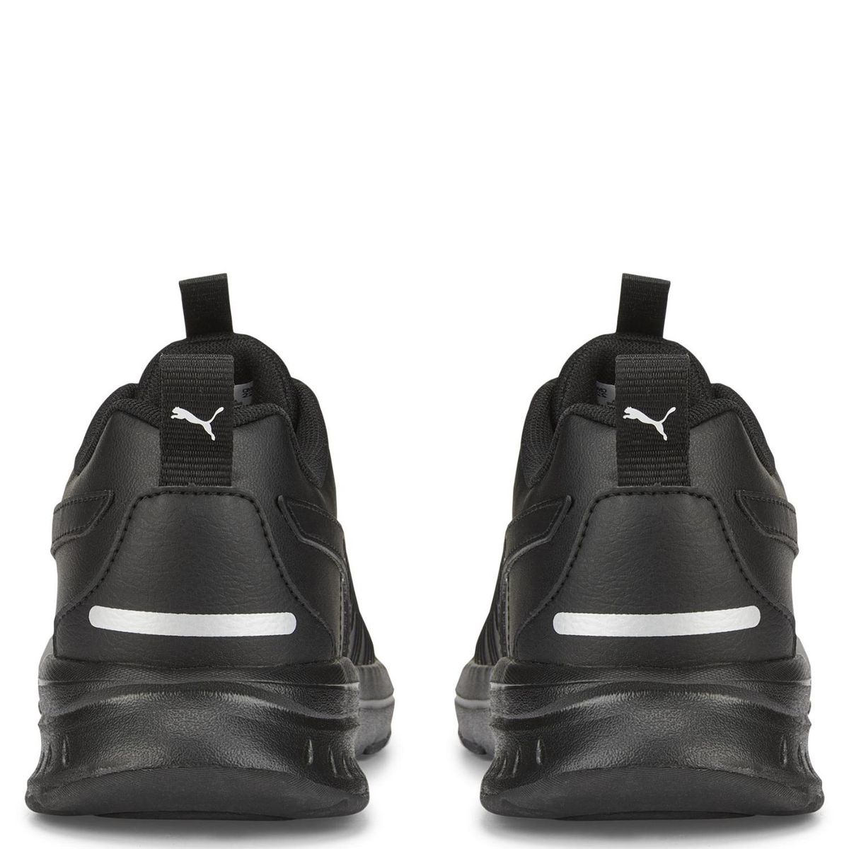 PUMA - Evolve Run Sl Zapatilla Urbana Unisex Niño Negro (35.5 a 38) Puma